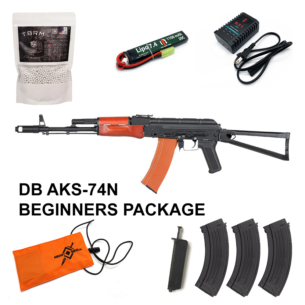 Beginners Bundle FOXTROT - Double Bell AKS-74N AEG - FULL STEEL METAL